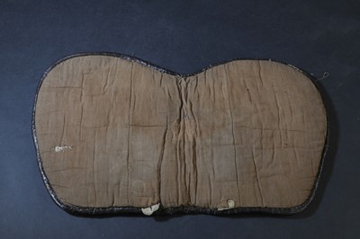 Lot 141 - A Japanese kura (saddle) and aori (saddle pads)