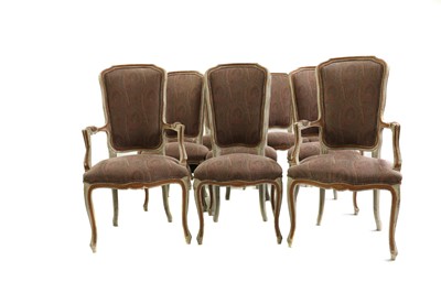 Lot 309 - A set of eight painted dining chairs