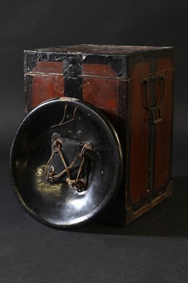 Lot 146 - A lacquered hide shield