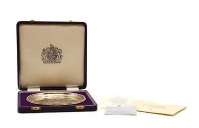 Lot 26 - A limited edition silver salver