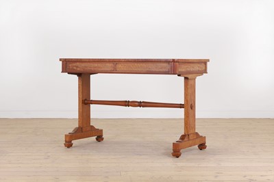 Lot 255 - A William IV satinwood library table