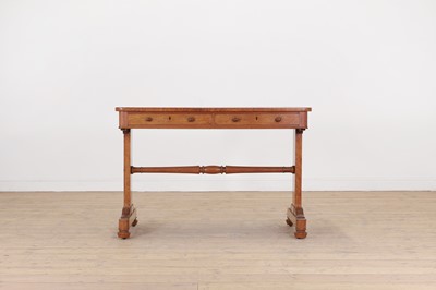 Lot 255 - A William IV satinwood library table