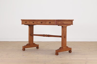 Lot 255 - A William IV satinwood library table