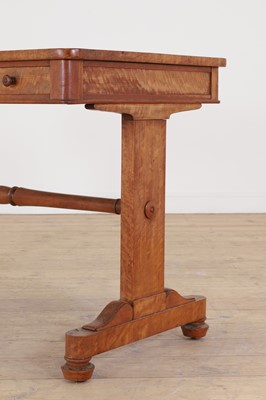 Lot 255 - A William IV satinwood library table