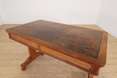 Lot 255 - A William IV satinwood library table