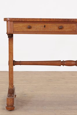 Lot 255 - A William IV satinwood library table