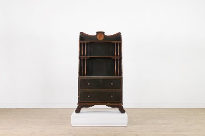 Lot 256 - A painted wooden waterfall bookcase