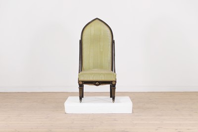 Lot 568 - A Victorian Gothic Revival side chair