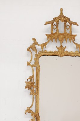 Lot 193 - A George III gilt-framed wall mirror