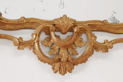 Lot 193 - A George III gilt-framed wall mirror