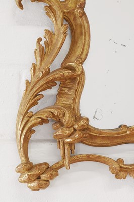 Lot 193 - A George III gilt-framed wall mirror