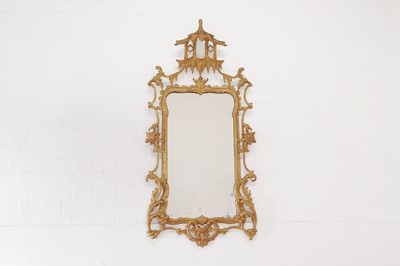 Lot 193 - A George III gilt-framed wall mirror
