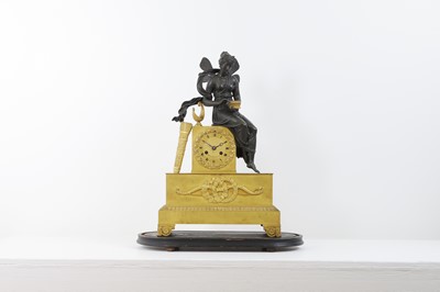 Lot 132 - An Empire ormolu mantel clock