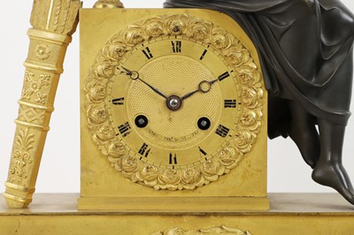 Lot 132 - An Empire ormolu mantel clock