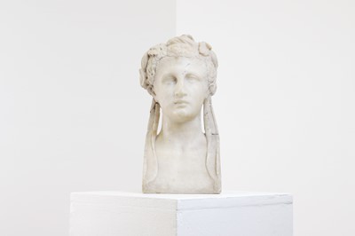 Lot 214 - A marble bust after the antique