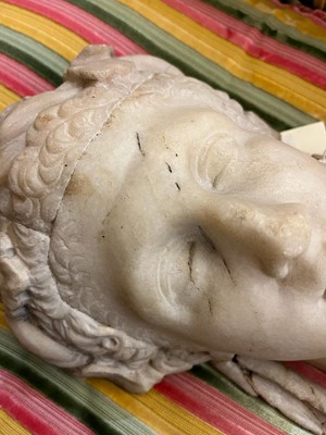 Lot 214 - A marble bust after the antique