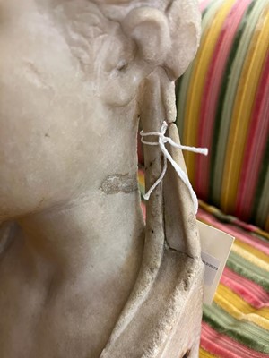 Lot 214 - A marble bust after the antique