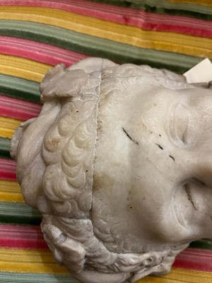 Lot 214 - A marble bust after the antique
