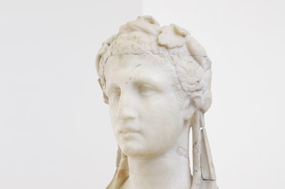 Lot 214 - A marble bust after the antique