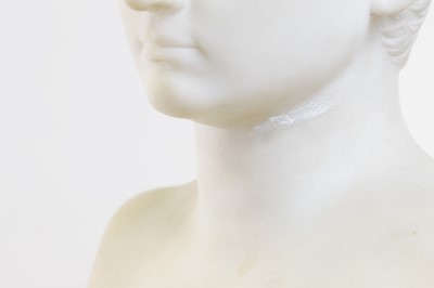 Lot 215 - A marble bust after the antique