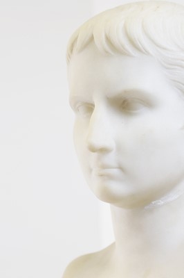 Lot 215 - A marble bust after the antique