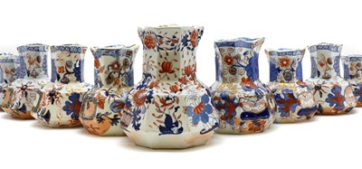 Lot 200 - A graduated set of five Masons Ironstone jugs