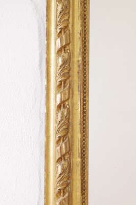 Lot 137 - A Louis XVI-style giltwood and gesso wall mirror