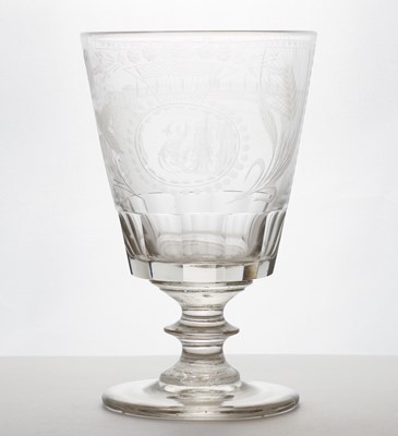 Lot 230 - A glass Sunderland Bridge rummer