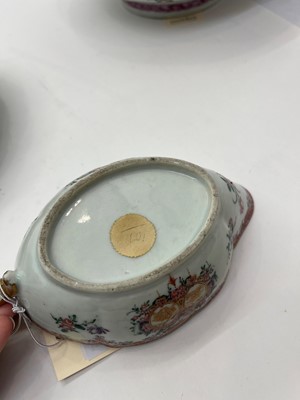 Lot 69 - An export armorial porcelain part dinner service