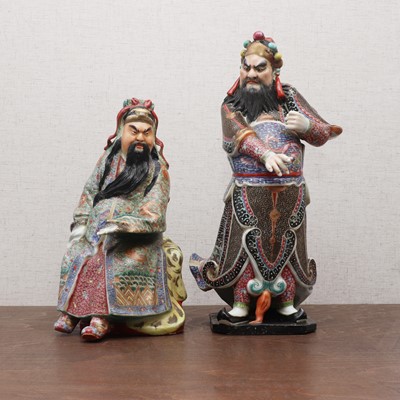 Lot 400 - Two Chinese famille rose figures