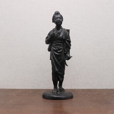 Lot 311 - A Japanese bronze okimono