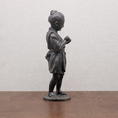Lot 307 - A Japanese bronze okimono