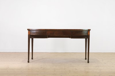 Lot 212 - A George III mahogany and harewood serving table