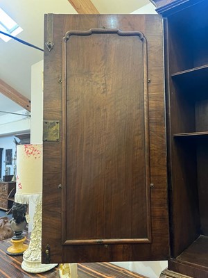Lot 67 - A George I walnut bureau bookcase in the manner of Coxed & Woster