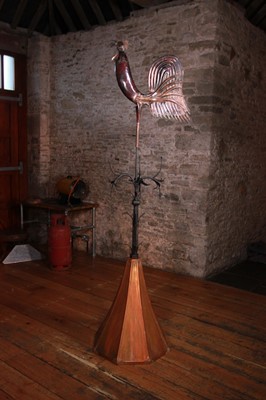 Lot 40 - A copper and iron lightning vane