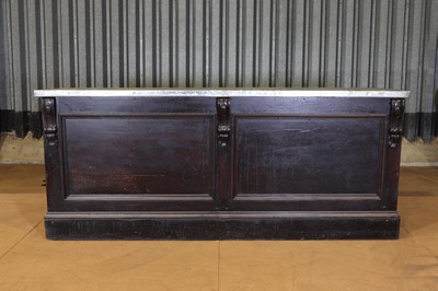 Lot 29 - A painted wooden butcher's worktable