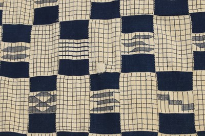 Lot 417 - A large Asante cotton kente cloth