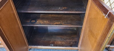 Lot 7 - A George IV rosewood side cabinet in the manner of Gillows
