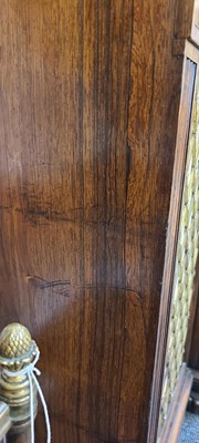 Lot 7 - A George IV rosewood side cabinet in the manner of Gillows