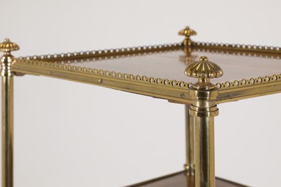 Lot 13 - A Regency-style rosewood and brass étagère