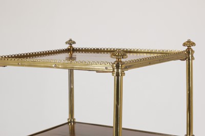 Lot 13 - A Regency-style rosewood and brass étagère