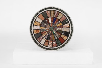 Lot 56 - A grand tour specimen marble and gilt-brass occasional table