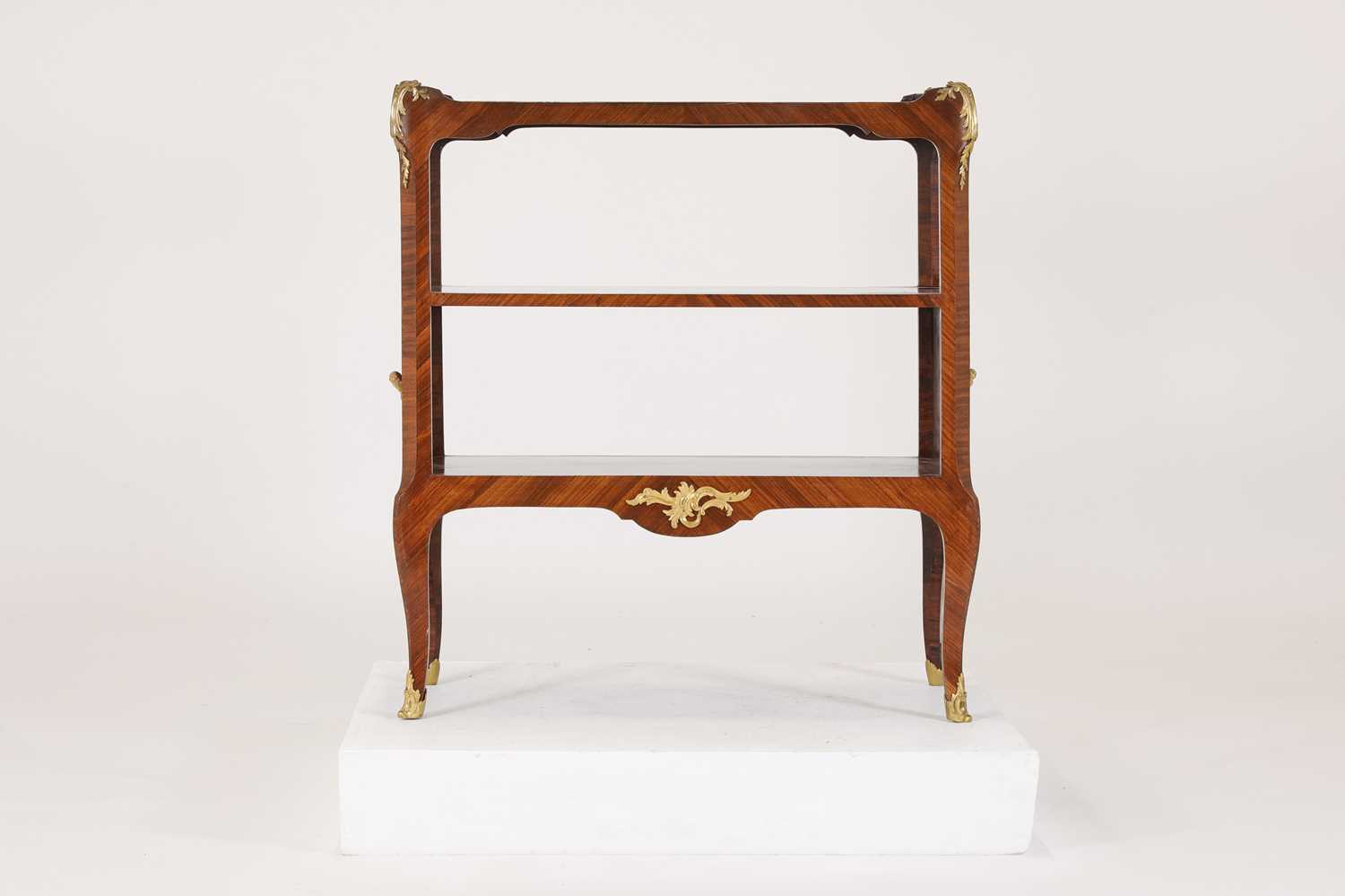 Lot 74 - A Louis XV-style kingwood étagère