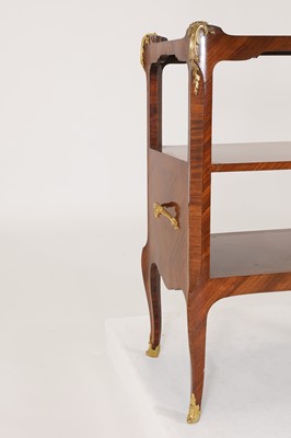 Lot 74 - A Louis XV-style kingwood étagère
