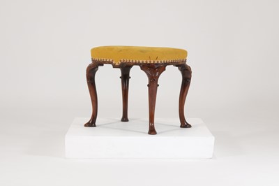 Lot 78 - A George II walnut stool