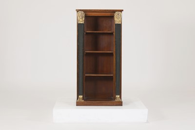 Lot 83 - A rosewood open bookcase of small proportions