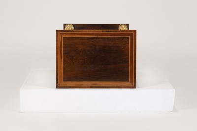 Lot 83 - A rosewood open bookcase of small proportions