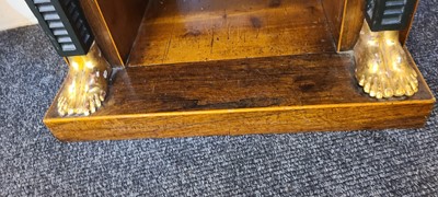 Lot 83 - A rosewood open bookcase of small proportions