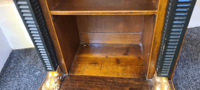 Lot 83 - A rosewood open bookcase of small proportions