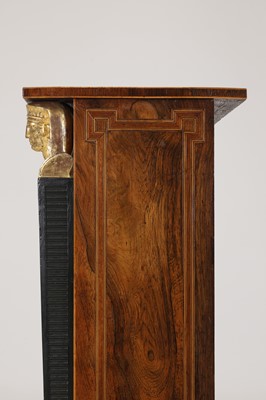 Lot 83 - A rosewood open bookcase of small proportions